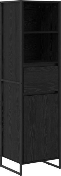 vidaXL Bücherregal Schwarz Eichen-Optik 43 x 36 x 150,5 cm 886624