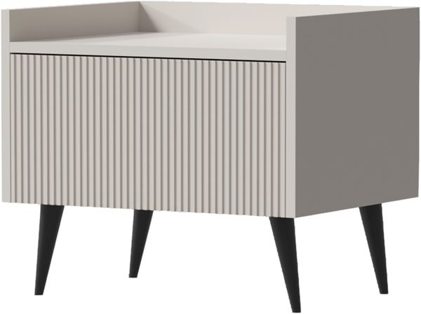 AX LIVING Nachttisch Modern Acaddo – 52 cm Breite, Design Kaschmir
