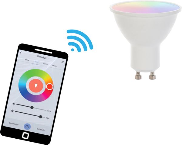 OMNILUX LED GU10 RGB/WW/CW WiFi