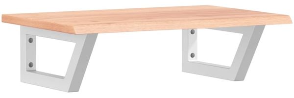 vidaXL Waschtischplatte mit Halterung Stahl und Massivholz Eiche 3302562