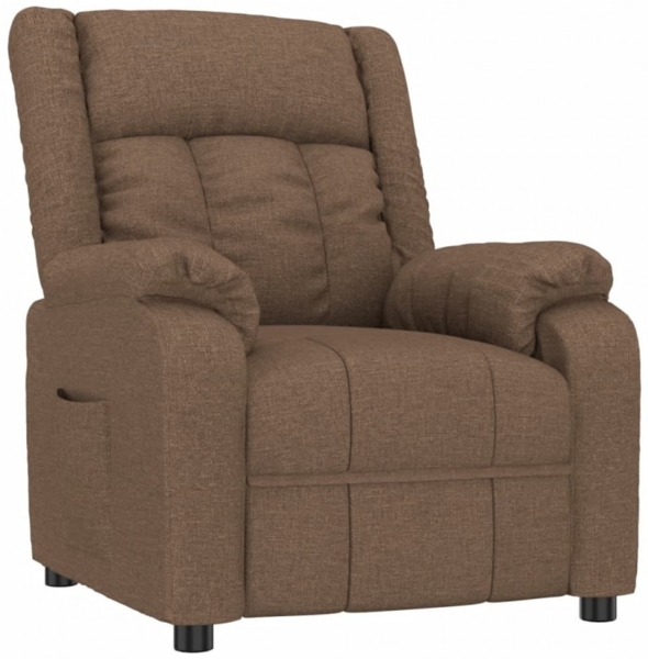 vidaXL Relaxsessel Braun Stoff 348112