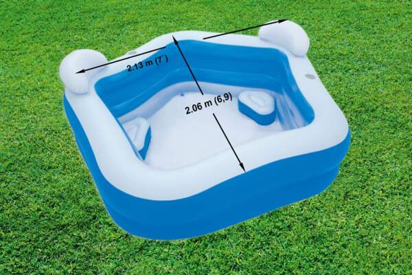Bestway Family Fun Lounge Pool 213x206x69 cm 3202539 Bild 7