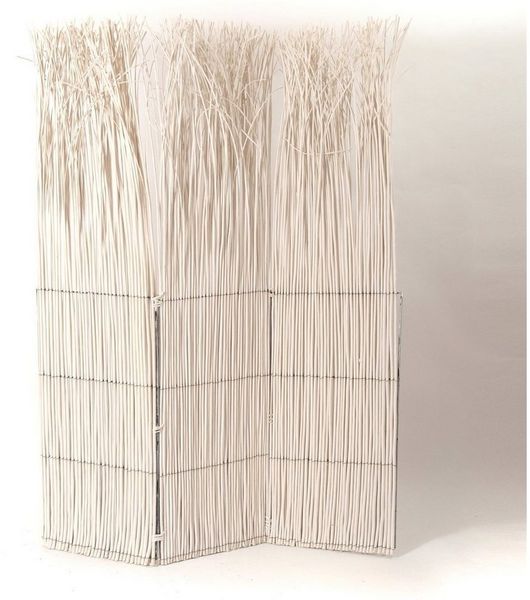DESIGN DELIGHTS Paravent PARAVENT NATURE, weiß, 160X120CM (LXB) WEIDE, RAUMTRENNER,TRENNWAND