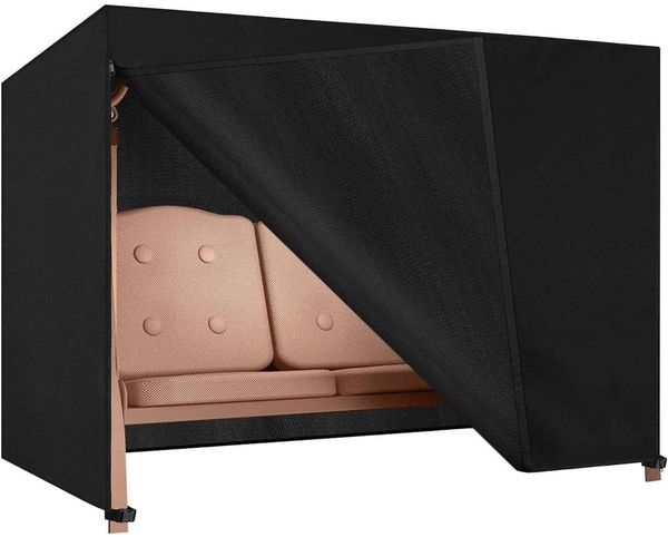 Dokon Hollywoodschaukel Abdeckung 4 Sitzer Wasserdicht Winterfest UV-Beständiges
