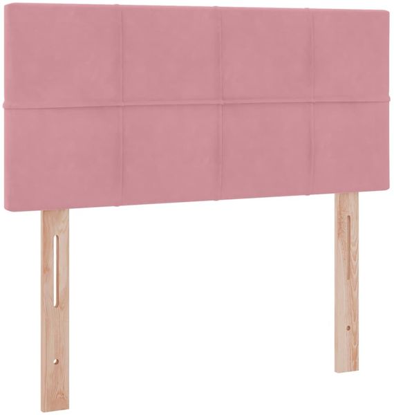 vidaXL Aufbewahrungsbett mit Matratze Rosa 90 x 190 cm Samt 3370730 Bild 9