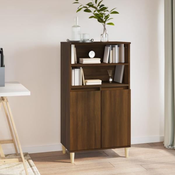 vidaXL Highboard Braun Eichen-Optik 60x36x110 cm Holzwerkstoff [821227]