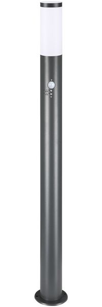 MONZANA® Außenleuchte mit Bewegungsmelder Edelstahl 100cm IP44 Wetterfest E27 Anthrazit Außen Gartenlampe