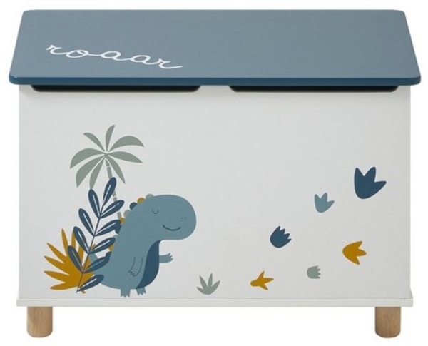 vertbaudet Sitzbank Kinder Spielzeugtruhe DINOSAURIER Bild 4