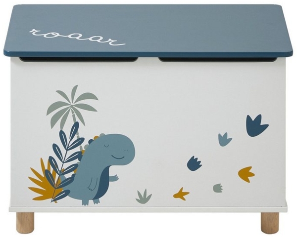 vertbaudet Sitzbank Kinder Spielzeugtruhe DINOSAURIER Bild 1