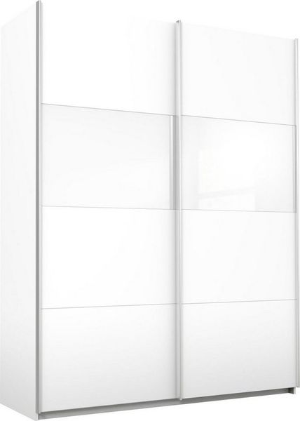 rauch Schwebetürenschrank Quadra Schrank Schlafzimmerschrank in vielen Breiten Kleiderschrank Garderobenschrank mit Glaselementen