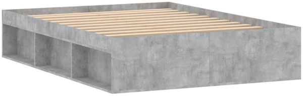 vidaXL Bettgestell Betongrau 135x190 cm 3203911 Bild 10