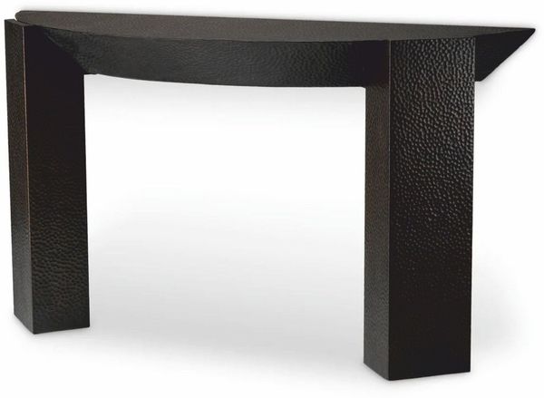 Casa Padrino Luxus Aluminium Konsole Bronze 140 cm - Luxus Aluminium Möbel