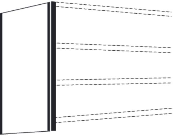 Kerkmann Seiten-Endwand für Büro-Regal Progress 500 TxH 40x190cm licht