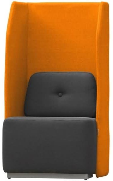 Rocada Sitzsofa Soft Einzelsitz orange/grau