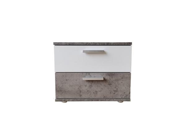 HTI-Line Nachtkommode Nachtschrank Nina mit zwei Schubladen (Stück, 1 St, 1 Nachtschrank), Nachttisch Nachtkommode Nachtkonsole