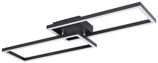 LED Deckenleuchte, schwarz, rechteckiges Design, L 71 cm