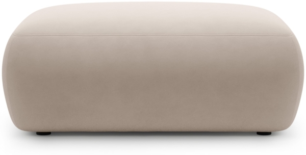 Micadoni Hocker Kate 1-Sitzer Samt Beige