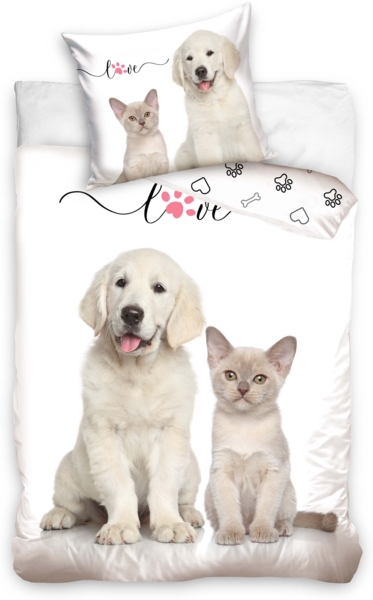 Hunde Dogs Bettwäsche NL224027 135x200 cm + 80x80 cm