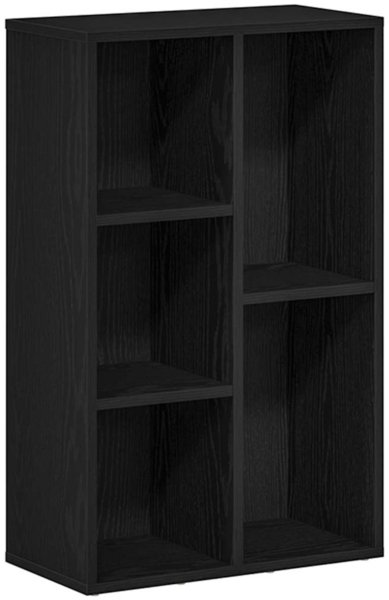vidaXL Bücherregal Schwarz Eichen-Optik 50x25x80 cm Holzwerkstoff 862398