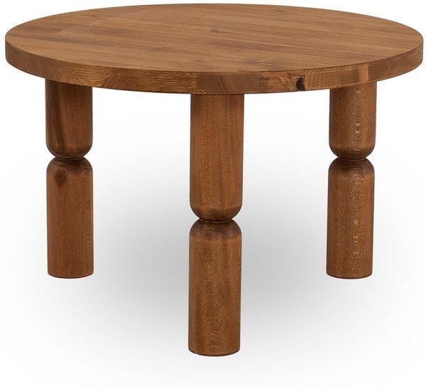 Elegant Coffee Table, 60 x 40 x 60 cm, 100% Beech Wood, Chesnut Color, UV Resistant & Water-Based Varnish | Modern Design for Stylish Living Spaces