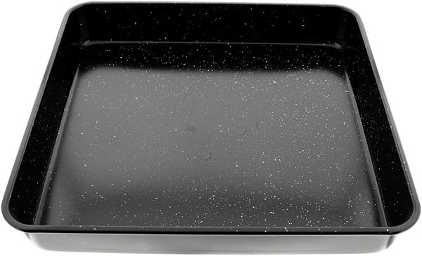 Backform Backblech aus Granit 40x40x6 cm Backofenblech in Schwarz Tepsi Eckig