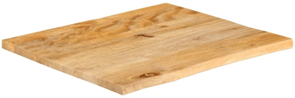 vidaXL Tischplatte mit Baumkante 60x60x2,5 cm Massivholz Mango 370450