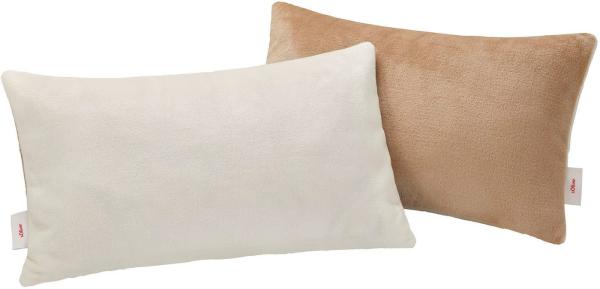 s.Oliver Dekokissen double soft Kissen s.Oliver, Kissenhüllen ohne Füllung, 2 Stück, mit samtig weicher Oberfläche