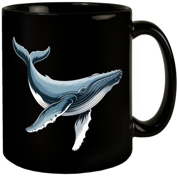 speecheese Tasse Buckelwal Illustration Tasse für Tierliebhaber