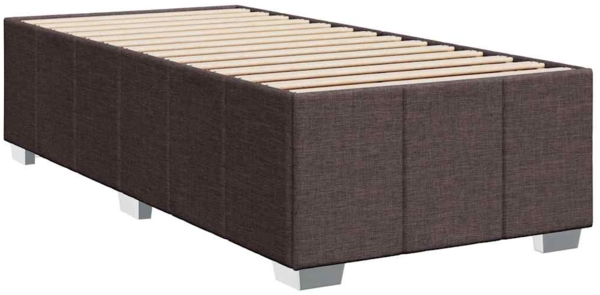 vidaXL Bettgestell ohne Matratze Dunkelbraun 90x200 cm Stoff 3284807 Bild 2