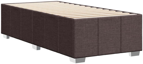 vidaXL Bettgestell ohne Matratze Dunkelbraun 90x200 cm Stoff 3284807 Bild 5