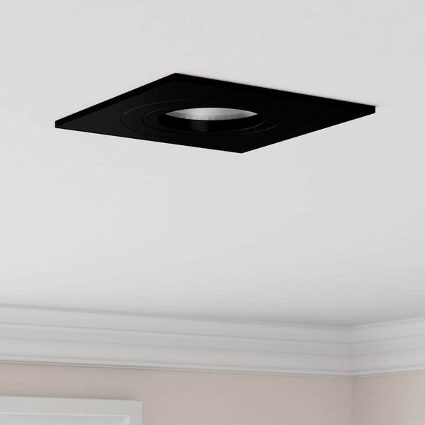 vidaXL Spotlight 6 pcs Schwarz 9 x 9 x 2 cm Aluminium 4108152