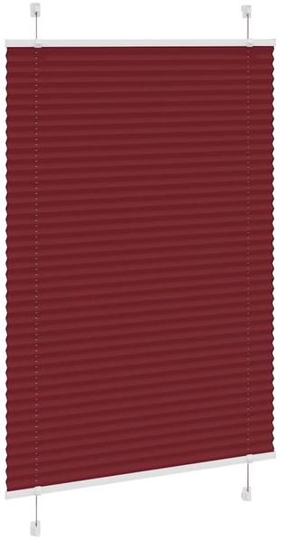 vidaXL Plissee Bordeauxrot 90x150 cm Stoffbreite 89,4 cm Polyester 4015243 Bild 3