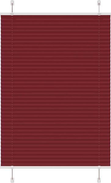 vidaXL Plissee Bordeauxrot 90x150 cm Stoffbreite 89,4 cm Polyester 4015243