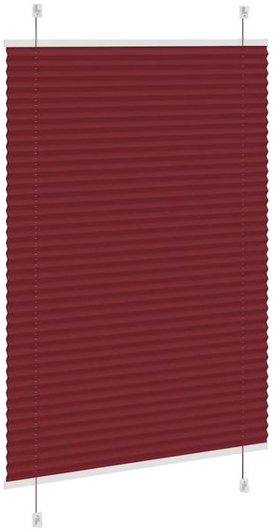 vidaXL Plissee Bordeauxrot 90x150 cm Stoffbreite 89,4 cm Polyester 4015243 Bild 4