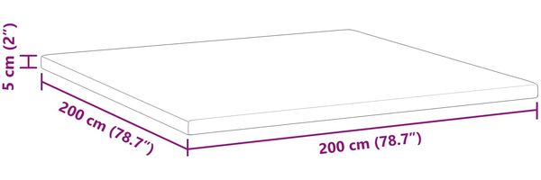 vidaXL Matratzenauflage, Jacquard Stoff weiß, Höhe 5 cm, 200x200 cm Bild 12