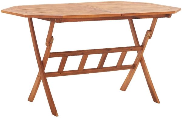 vidaXL Gartentisch Klappbar 135x85x75 cm Massivholz Akazie 46657