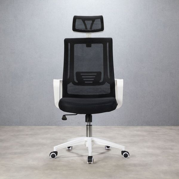 IDIMEX Drehstuhl AUCKLAND, Schreibtischstuhl höhenverstelbar & ergonomisch Lendenstütze schwarz