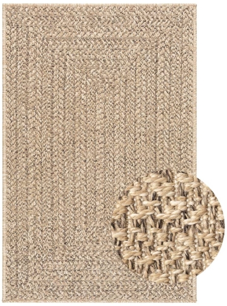 vidaXL Teppich ZIZUR 240x340 cm Jute-Optik Indoor und Outdoor 4006157