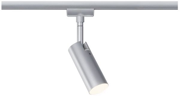 Paulmann 955. 90 URail LED Schienenspot Tubo Einzelspot 150lm 4W 3000K dimmbar 230V Chrom matt