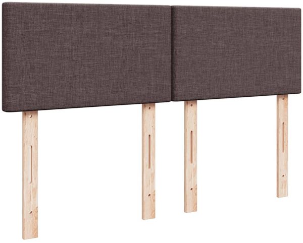 vidaXL Boxspringbett mit Matratze Dunkelbraun 160x200 cm Stoff 3285935 Bild 7