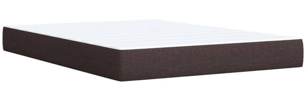 vidaXL Boxspringbett mit Matratze Dunkelbraun 160x200 cm Stoff 3285935 Bild 10