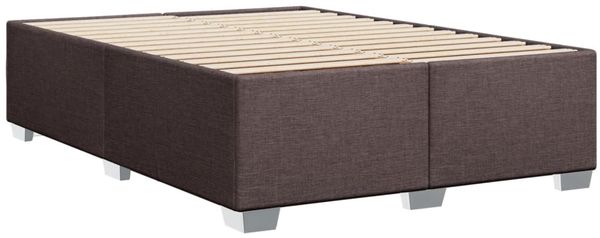 vidaXL Boxspringbett mit Matratze Dunkelbraun 160x200 cm Stoff 3285935 Bild 8