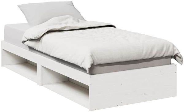 vidaXL Tagesbett ohne Matratze Weiß 90x190 cm Massivholz Kiefer 859248
