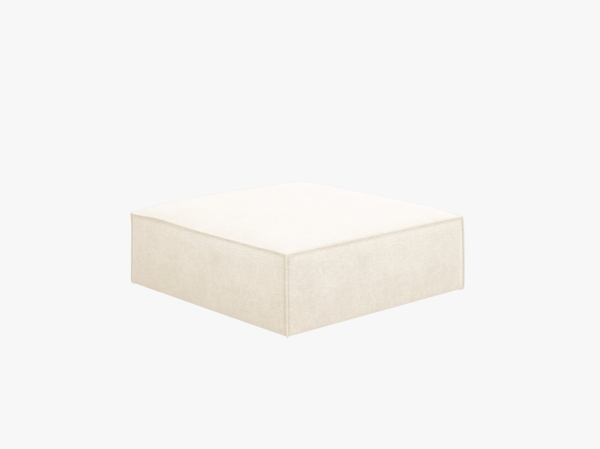 Micadoni Hocker Kaelle 1-Sitzer Chenille Over The Horizon Helles Beige