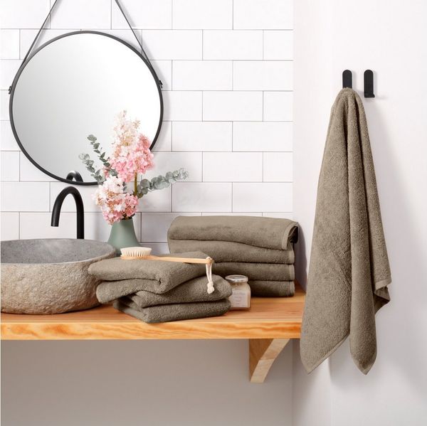 OTTO home Handtuch Set Merida, 4 Duschtücher 70x140cm, 4 Handtücher 50x100cm, Frottier (8-St), kuschelig weich, einfarbig, 100% Baumwolle