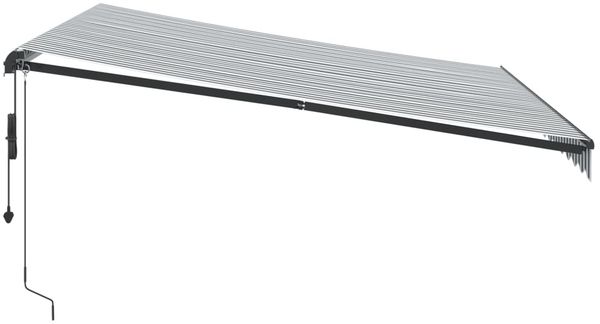 vidaXL Markise Automatisch Anthrazit und Weiß 400x300 cm 3310232 Bild 4