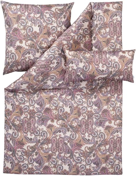 Estella Mako-Satin Bettwäsche 135x200 Ornelio Paisley Orient puder 7481-985 Bild 4
