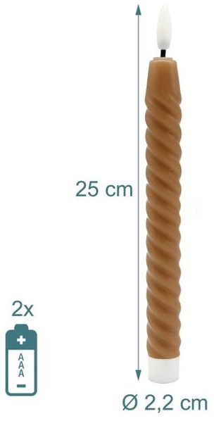 Relaxdays LED Stabkerzen 6er Set Bild 4