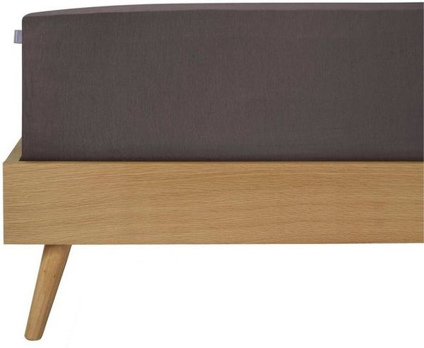 Schiesser Feinbiber Spannbettlaken Finni aus wärmender Baumwolle, Farbe:Anthrazit, Größe:180x200 cm Bild 4