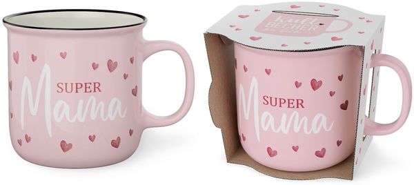 Kult-Becher Kaffeetasse Kaffee Tasse 0,25l Geschenk la vida Supermama 9047361
